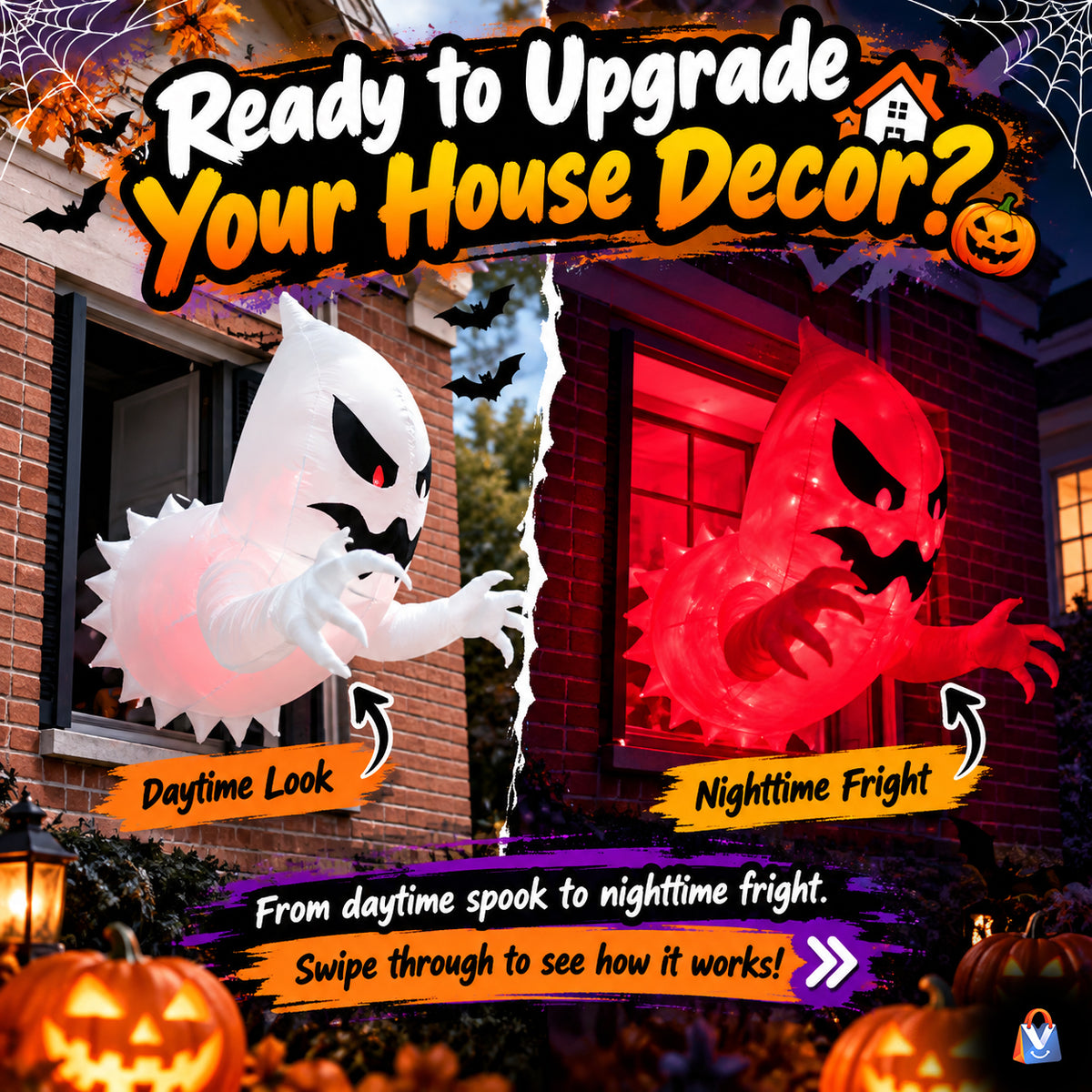 Inflatable Halloween Ghost Decoration — product styling
