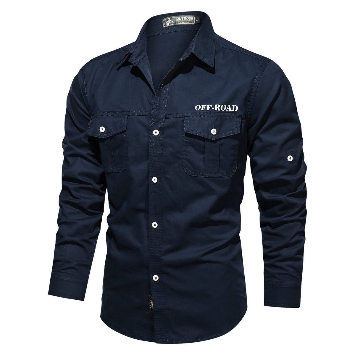 Men’s Long Sleeve Tactical Polo Shirt – Black
