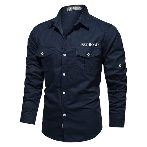 Men’s Long Sleeve Tactical Polo Shirt – Black