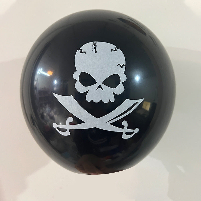 Halloween Skull Balloons – 100 Pack