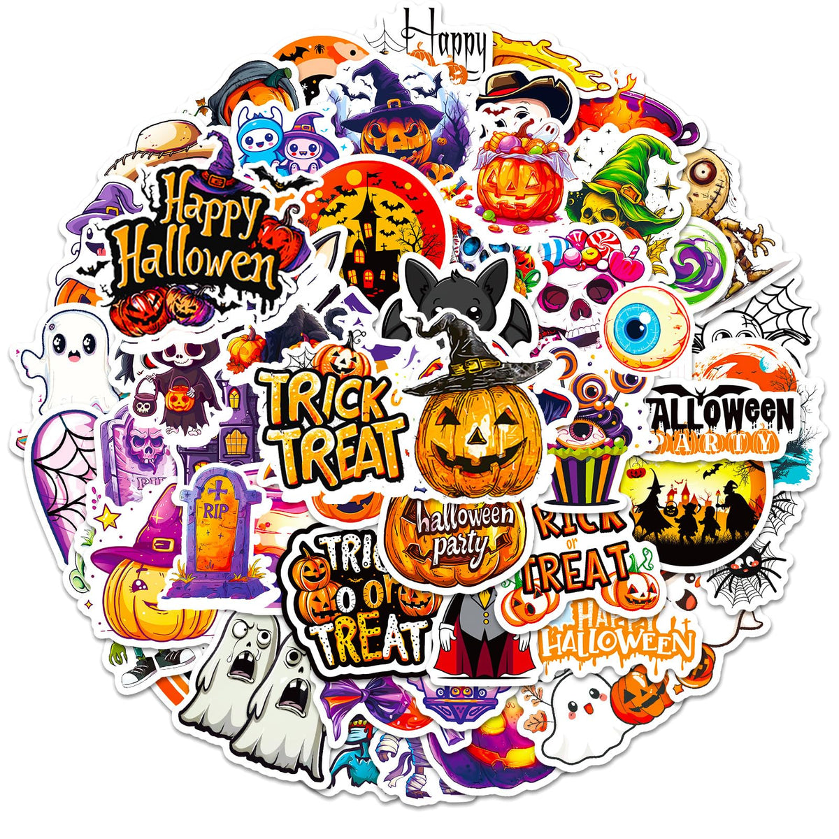 Halloween Vinyl Sticker Pack – 100 Pieces