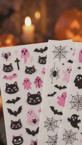 3D Halloween Nail Stickers – 6 Sheets — video