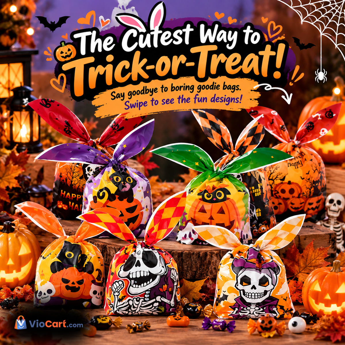 Halloween Trick-or-Treat Candy Bags – 150 Pack — product styling