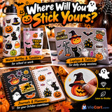 Winthrop Halloween Vinyl Stickers – 100 Pack — product features