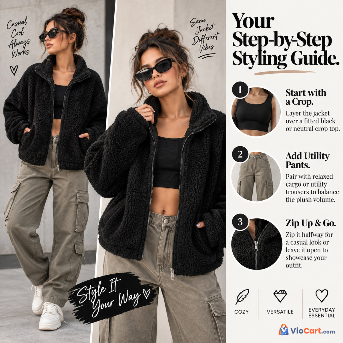 Women's Teddy Fleece Jacket — product details