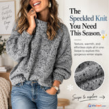 Women's Polka Dot Winter Knit Sweater — product styling