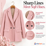 Loose-Fit Double-Breasted Blazer — product features