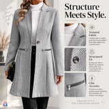 Women's Zip-Up Wool Jacket — product features