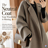 Women's Reversible Long Cashmere Coat — product styling