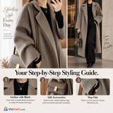 Women's Reversible Long Cashmere Coat — product details
