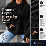Plaid Pocket Long-Sleeve Hoodie — product features