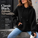 Plaid Pocket Long-Sleeve Hoodie — product details