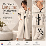Women's Hooded Long Windbreaker Coat — product styling