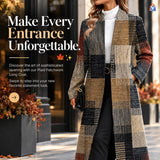 Printed Mid-Length Trench Coat — product styling