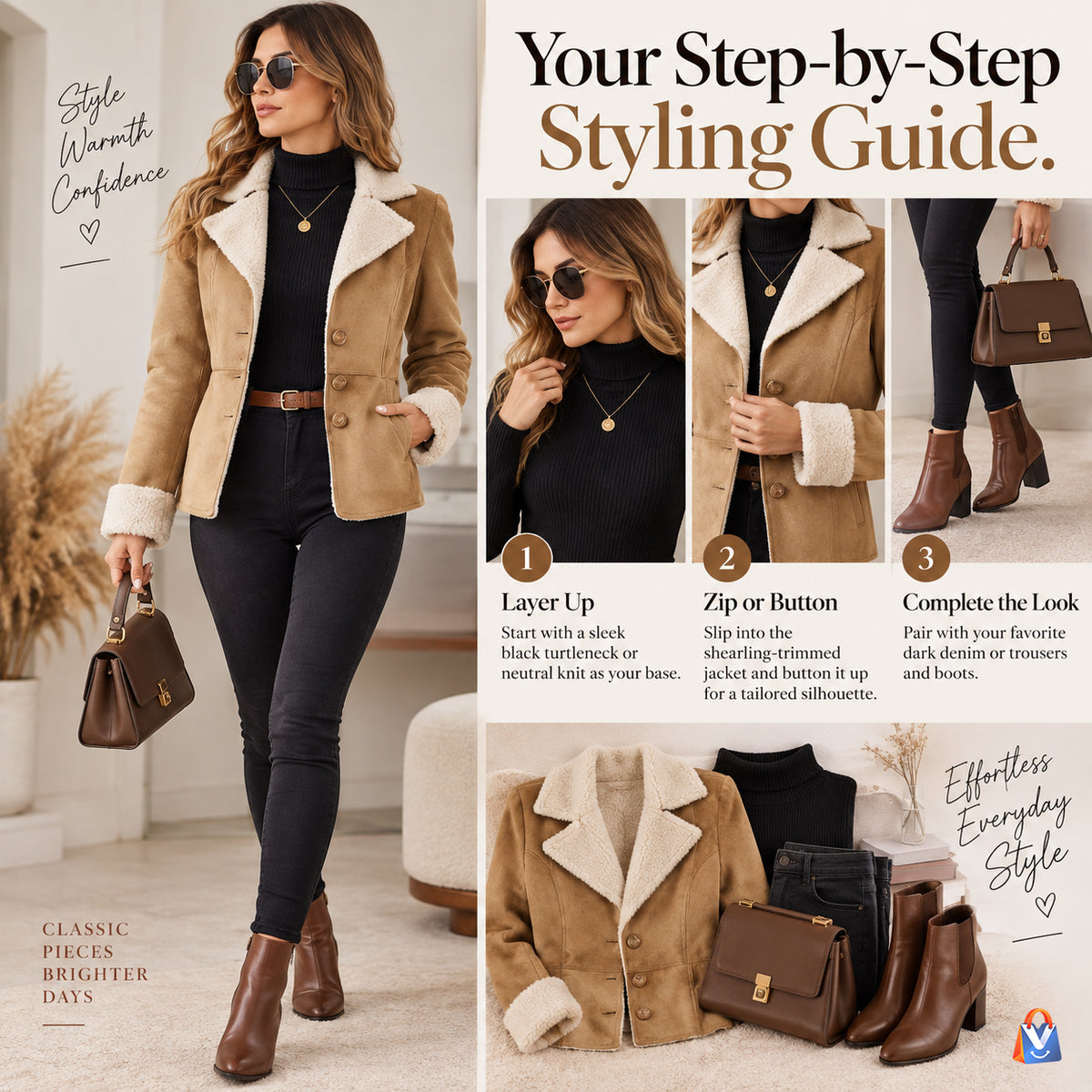 Warm Fur Lapel Jacket — product details