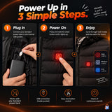 Men's USB Heated Winter Jacket — product details