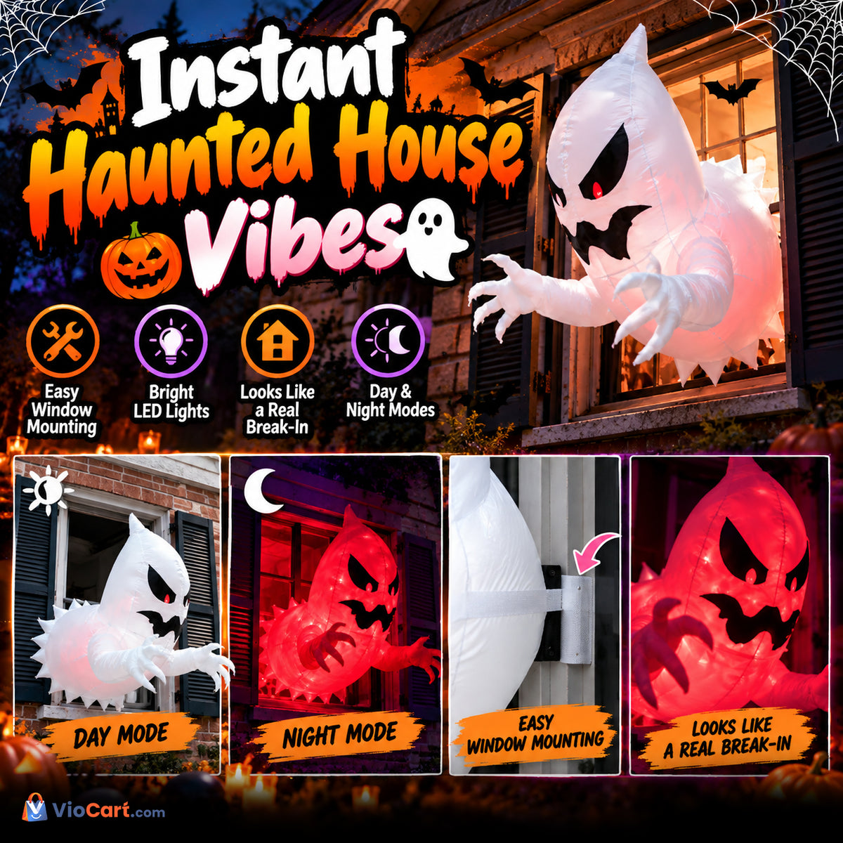 Inflatable Halloween Ghost Decoration — product features