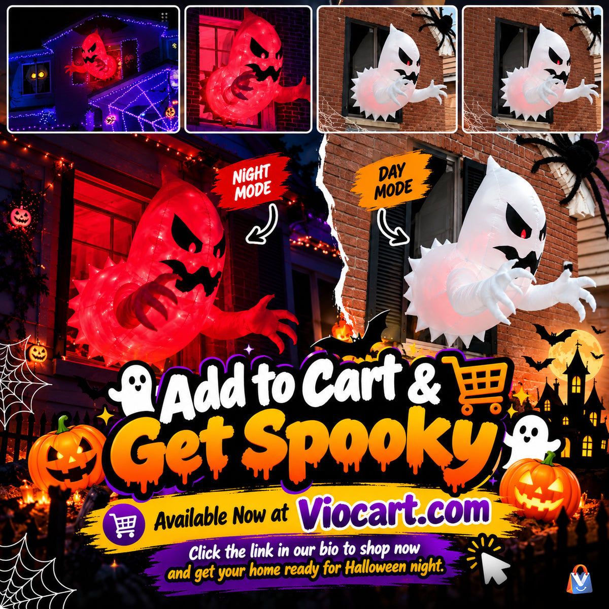 Inflatable Halloween Ghost Decoration — product details