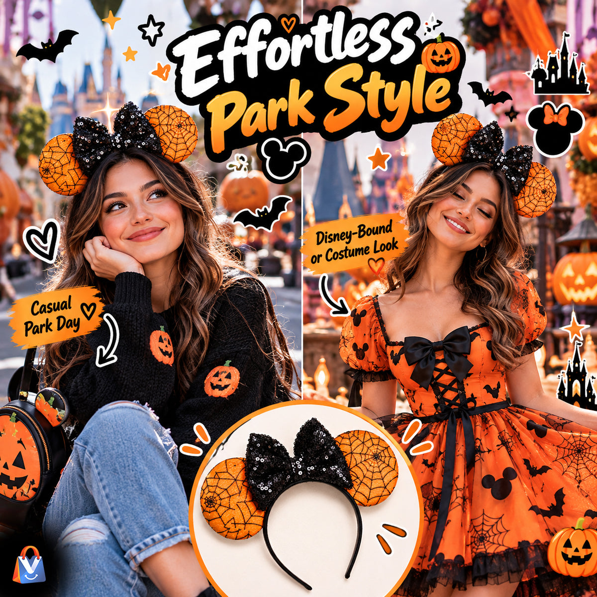 Halloween Mouse Ears Costume Headband — product features