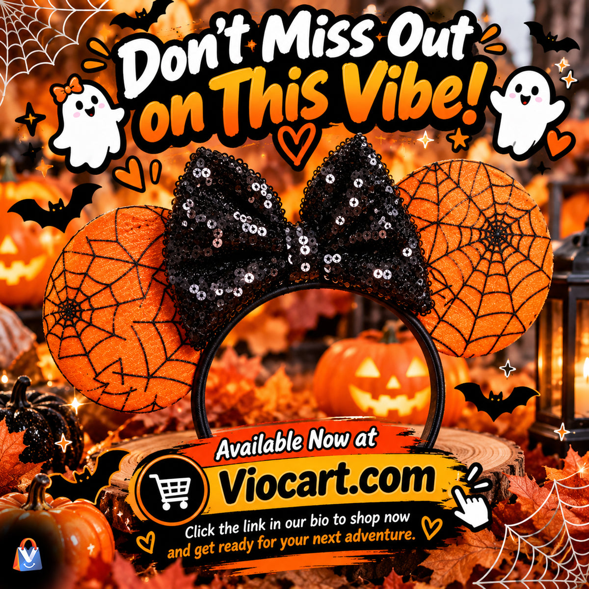 Halloween Mouse Ears Costume Headband — product details