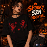 Women's Oversized Halloween Horror T-Shirt — product features