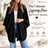 Black cardigan layering inspiration